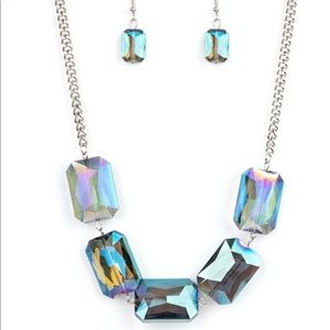 Blue and silver necklace